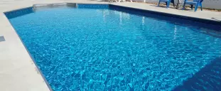 A custom vinyl pool
